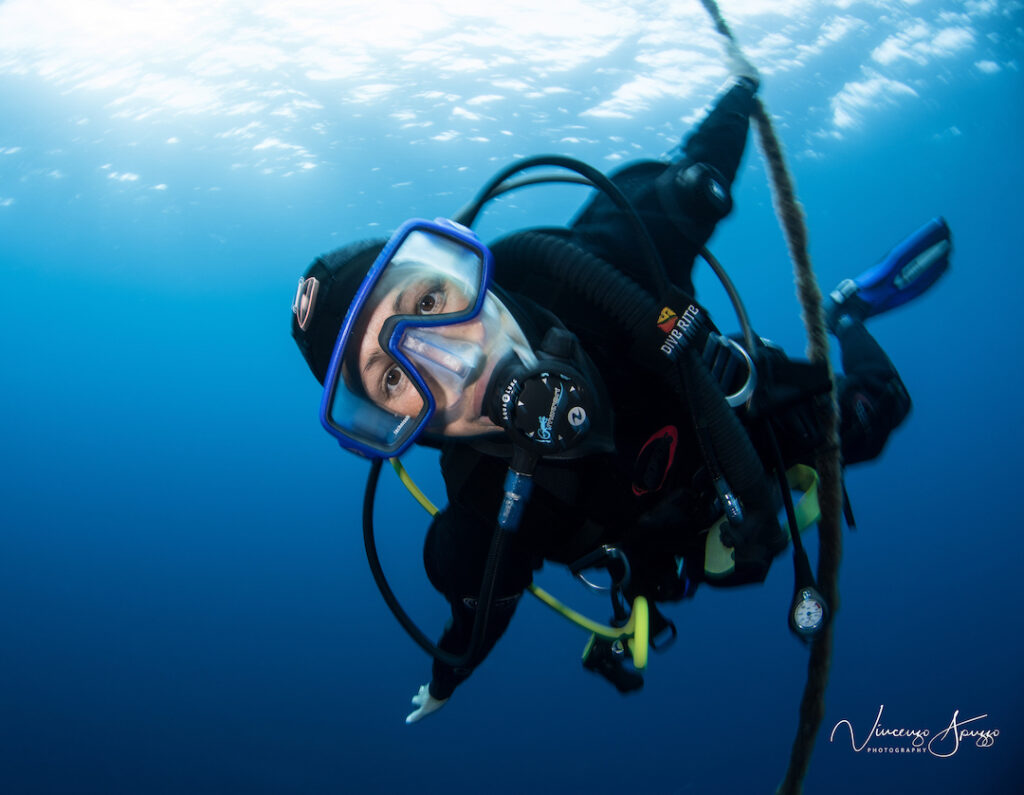 Spining In Diving in Palau Sardegna PADI professional Divemaster course